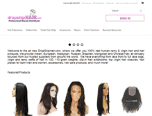 Tablet Screenshot of dropshiphair.com